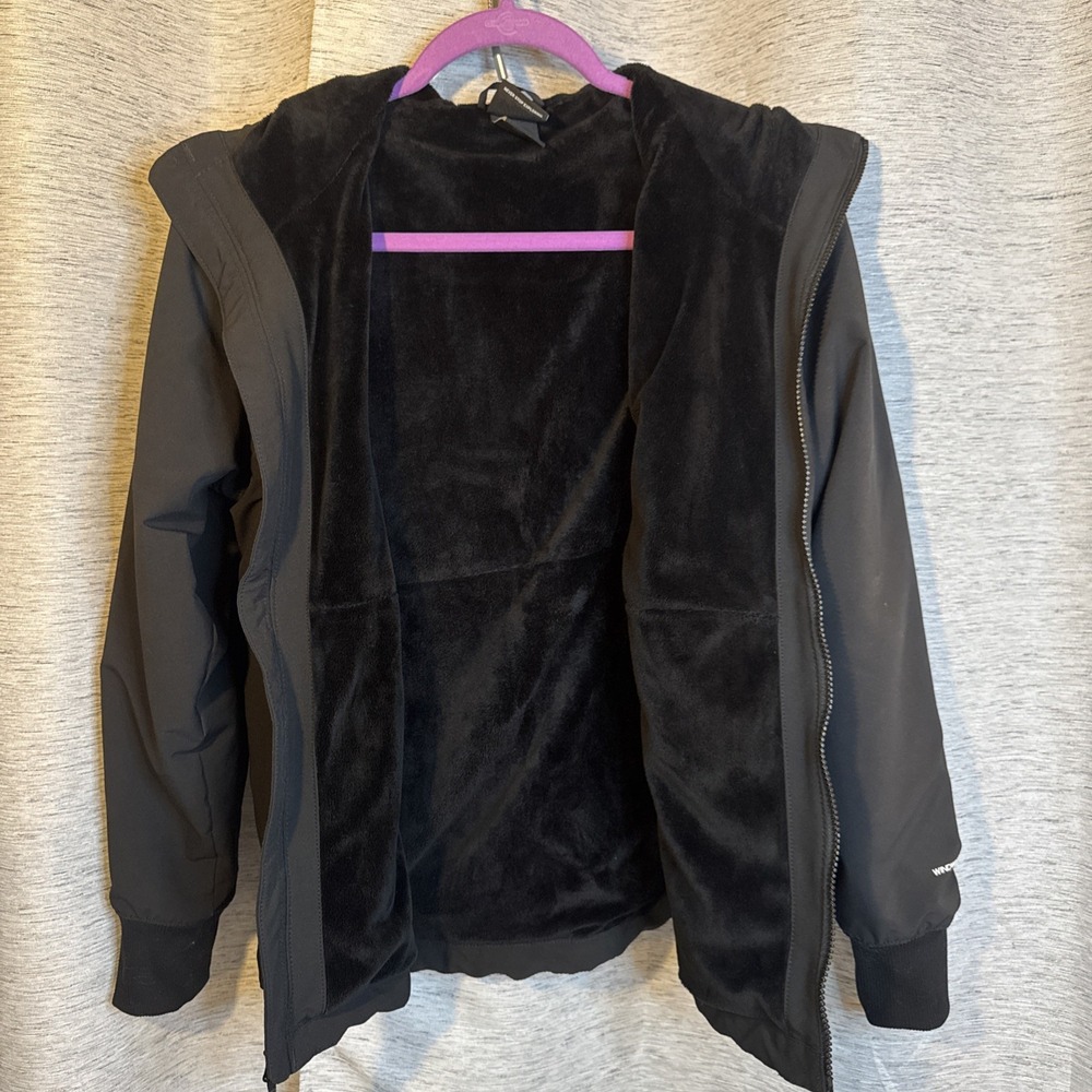 The North Face Shelbe Raschel Hoodie Womens M |Black| Windwall Hooded Jacket - Picture 4 of 15
